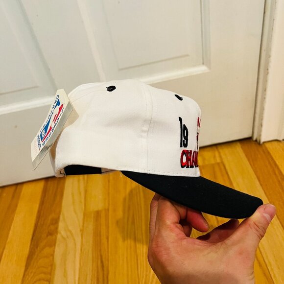 NWT Vintage 1996 NBA Champions Chicago Bulls Hat Cap Snapback - Picture 10 of 16